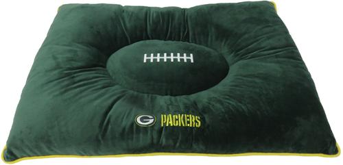 Show full view: Pets First NFL Football Pillow Dog Bed, Green Bay Packers slide 7 of 8