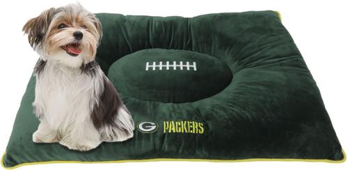 Show full view: Pets First NFL Football Pillow Dog Bed, Green Bay Packers slide 6 of 8