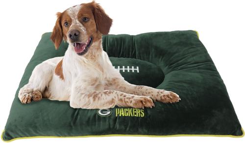 Show full view: Pets First NFL Football Pillow Dog Bed, Green Bay Packers slide 5 of 8