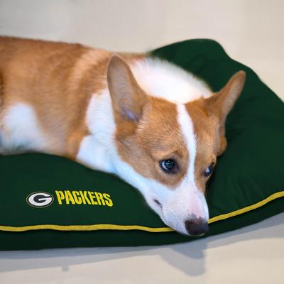 Show full view: Pets First NFL Football Pillow Dog Bed, Green Bay Packers slide 3 of 8
