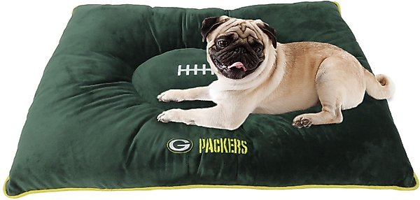 Show full view: Pets First NFL Football Pillow Dog Bed, Green Bay Packers slide 4 of 8