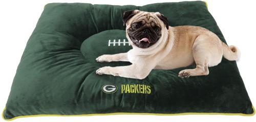 Show full view: Pets First NFL Football Pillow Dog Bed, Green Bay Packers slide 4 of 8