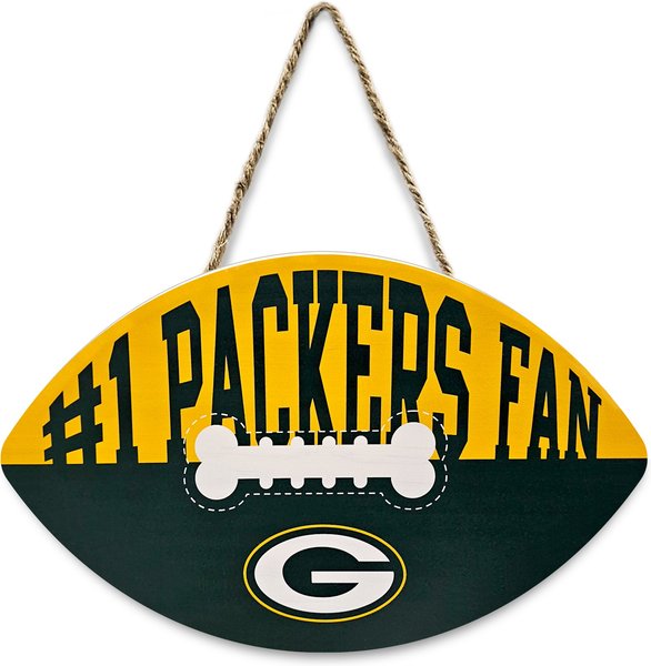 Pets First NFL Football Shape Sign