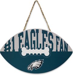 Pets First NFL Football Shape Sign, Philadelphia Eagles