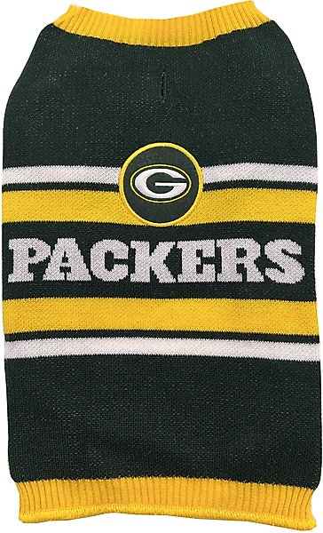 Show full view: Pets First NFL Green Bay Packers Dog & Cat Sweater, X-Large slide 1 of 5