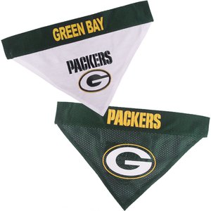 Pets First NFL Green Bay Packers Reversible Dog & Cat Bandana, XX-Large