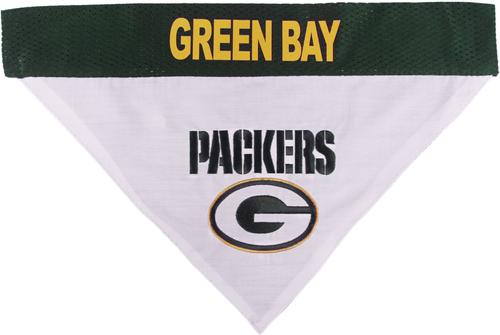 Show full view: Pets First NFL Green Bay Packers Reversible Dog & Cat Bandana, XX-Large slide 3 of 6