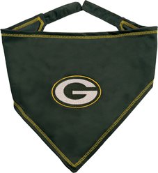 Pets First NFL Green Bay Packers Tie Around Dog & Cat Bandana, Large/X-Large