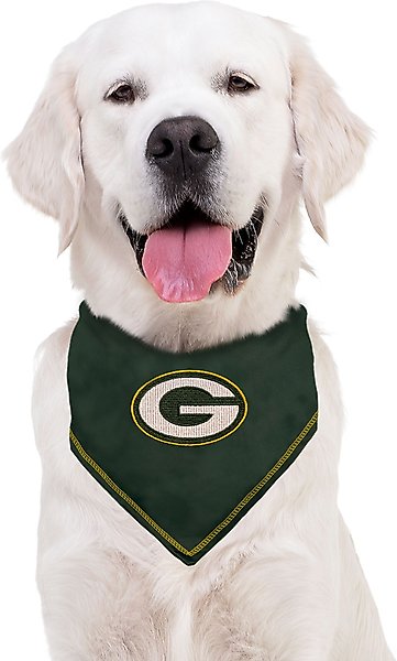 Show full view: Pets First NFL Green Bay Packers Tie Around Dog & Cat Bandana, Small/Medium slide 3 of 6