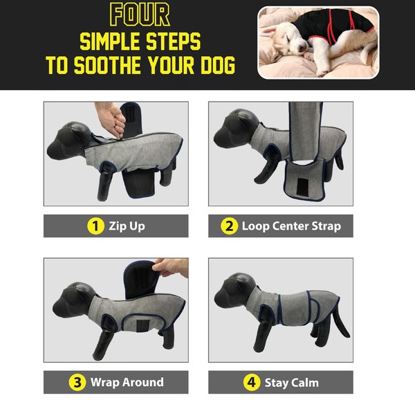 Show full view: Pets First NFL Kansas City Chiefs Dog & Cat Soothing Solution Vest, X-Small slide 3 of 5