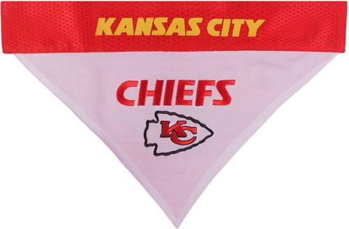 Show full view: Pets First NFL Kansas City Chiefs Reversible Dog & Cat Bandana, XX-Large slide 2 of 6