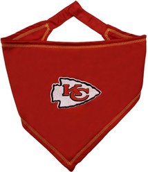 Pets First NFL Kansas City Chiefs Tie Around Dog & Cat Bandana, Large/X-Large