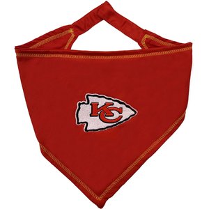 Pets First NFL Kansas City Chiefs Tie Around Dog & Cat Bandana, Large/X-Large