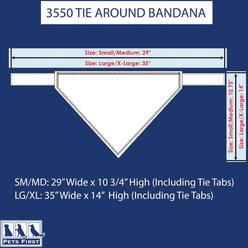 Pets First NFL Kansas City Chiefs Tie Around Dog & Cat Bandana, Large/X-Large slide 2 of 5