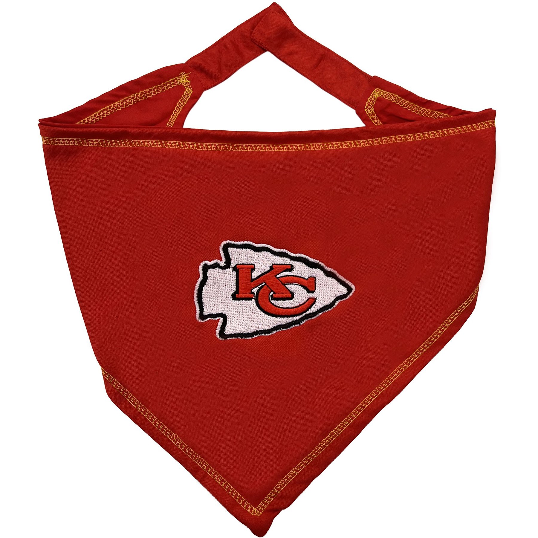 Pets First NFL Tie Around Dog & Cat Bandana, Kansas City Chiefs, Small/Medium