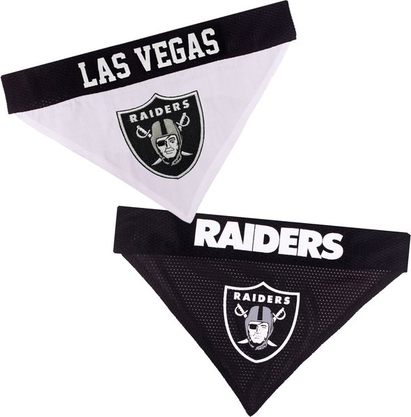 Show full view: Pets First NFL Las Vegas Raiders Reversible Dog & Cat Bandana, XX-Large slide 1 of 5