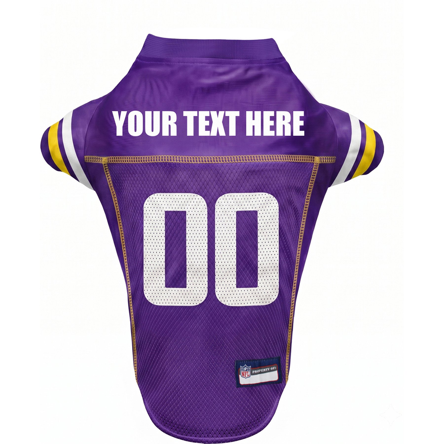 Pets First NFL Minnesota Vikings Personalized Dog Jersey, X-Large