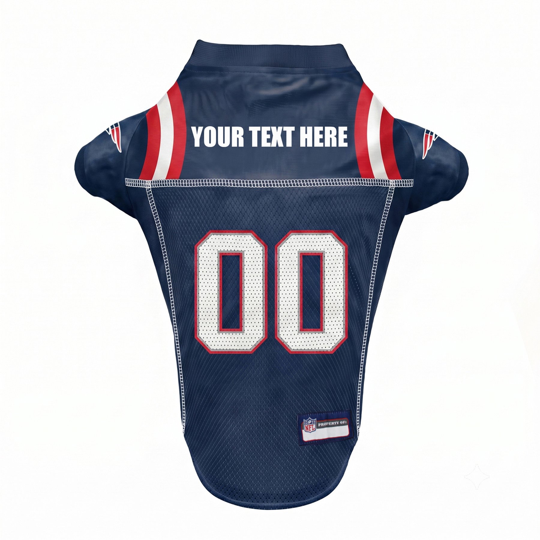 Pets First NFL New England Patriots Personalized Dog Jersey, Medium