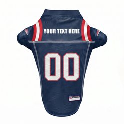 Pets First NFL Personalized Dog Jersey, New England Patriots, Small