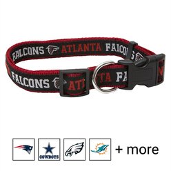 Pets First NFL Nylon Dog Collar, Atlanta Falcons, Medium: 12 to 18-in neck, 5/8-in wide