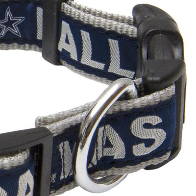 Show full view: Pets First NFL Nylon Dog Collar, Dallas Cowboys, Large: 18 to 28-in neck, 1-in wide slide 3 of 7