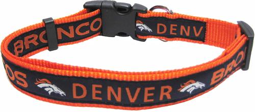 Show full view: Pets First NFL Nylon Dog Collar, Denver Broncos, Large: 18 to 28-in neck, 1-in wide slide 4 of 7