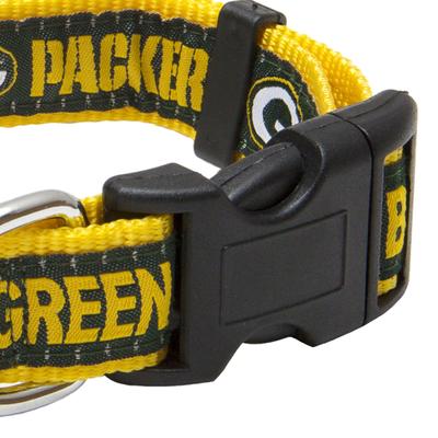 Show full view: Pets First NFL Nylon Dog Collar, Green Bay Packers, Large: 18 to 28-in neck, 1-in wide slide 3 of 7