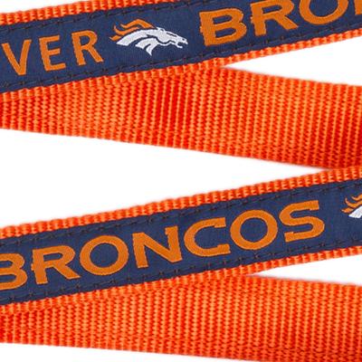 Show full view: Pets First NFL Nylon Dog Leash, Denver Broncos, Large: 6-ft long, 1-in wide slide 3 of 8