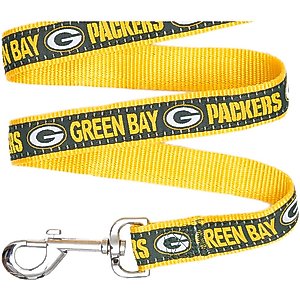 Pets First NFL Nylon Dog Leash, Green Bay Packers, Medium: 4-ft long, 5/8-in wide