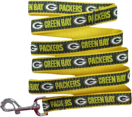 Show full view: Pets First NFL Nylon Dog Leash, Green Bay Packers, Medium: 4-ft long, 5/8-in wide slide 4 of 8