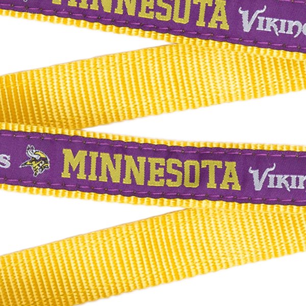 Show full view: Pets First NFL Nylon Dog Leash, Minnesota Vikings, Large: 6-ft long, 1-in wide slide 3 of 8