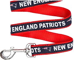 Pets First NFL Nylon Dog Leash, New England Patriots, Medium: 4-ft long, 5/8-in wide