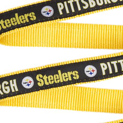 Show full view: Pets First NFL Nylon Dog Leash, Pittsburgh Steelers, Large: 6-ft long, 1-in wide slide 3 of 8
