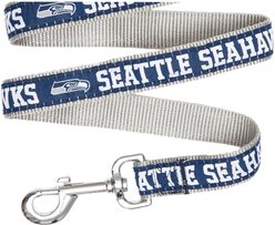 Pets First NFL Nylon Dog Leash, Seattle Seahawks, Small: 4-ft long, 3/8-in wide