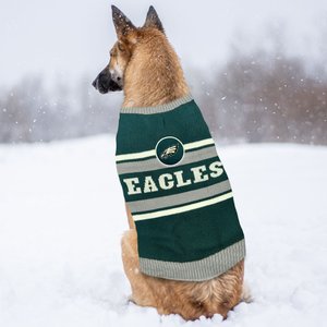 Pets First NFL Philadelphia Eagles Dog & Cat Sweater, Small