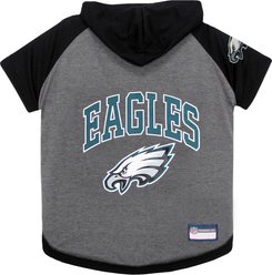Pets First NFL Philadelphia Eagles Hoodie Dog & Cat Tee Shirt, Large