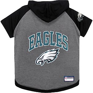 Pets First NFL Philadelphia Eagles Hoodie Dog & Cat Tee Shirt, Large