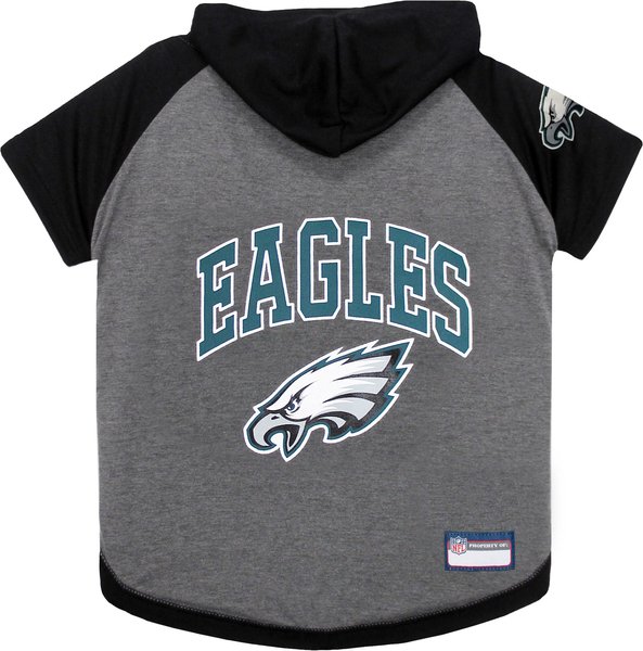 Show full view: Pets First NFL Philadelphia Eagles Hoodie Dog & Cat Tee Shirt, Small slide 1 of 6