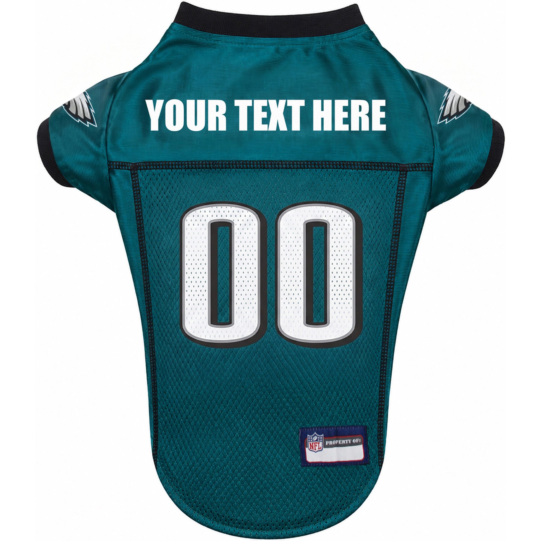 Pets First NFL Personalized Dog Jersey, Philadelphia Eagles, Small