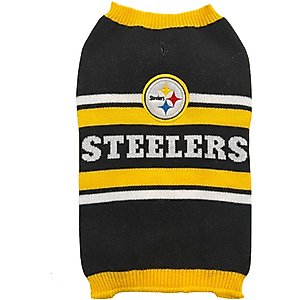 Pets First NFL Pittsburgh Steelers Dog & Cat Sweater, X-Small