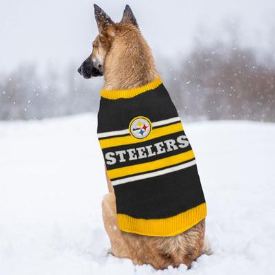 Show full view: Pets First NFL Pittsburgh Steelers Dog & Cat Sweater, X-Small slide 6 of 7