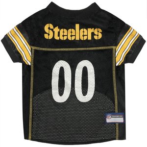 Pets First NFL Pittsburgh Steelers Mesh Dog & Cat Jersey, XXX-Large