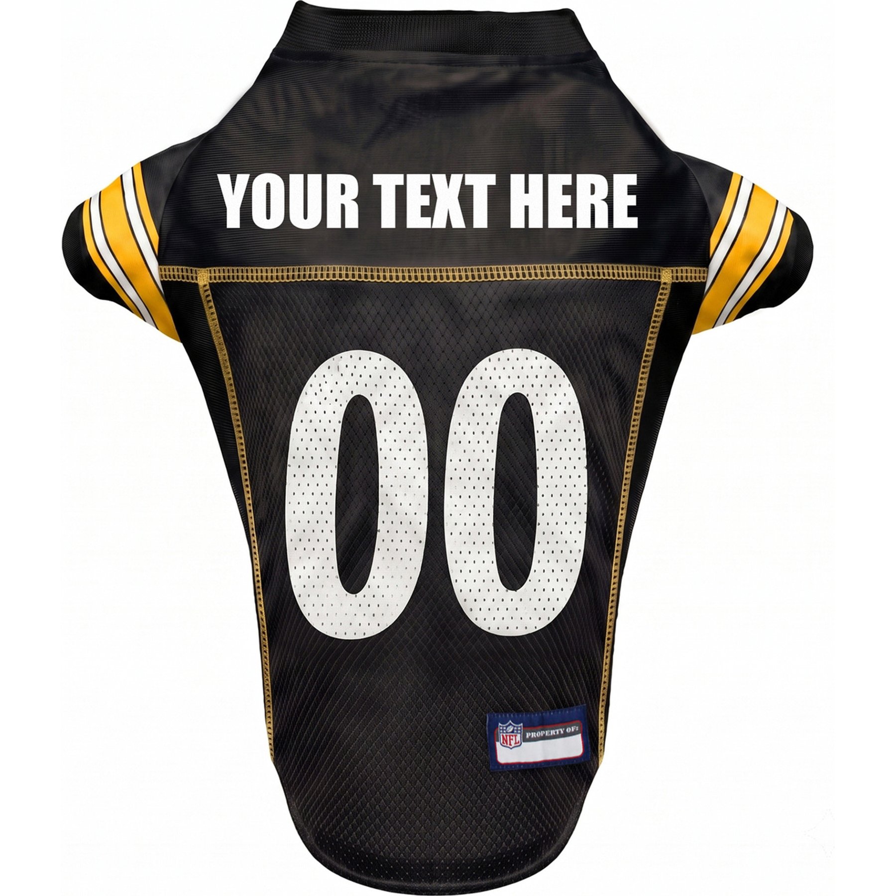Pets First NFL Personalized Dog Jersey, Pittsburgh Steelers, X-Large