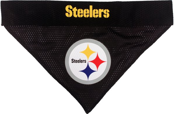 Show full view: Pets First NFL Pittsburgh Steelers Reversible Dog & Cat Bandana, XX-Large slide 3 of 5