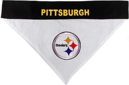 Show full view: Pets First NFL Pittsburgh Steelers Reversible Dog & Cat Bandana, XX-Large slide 3 of 6