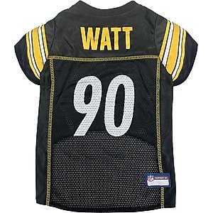 Pets First NFL Player Dog Jersey, Medium, T.J. Watt