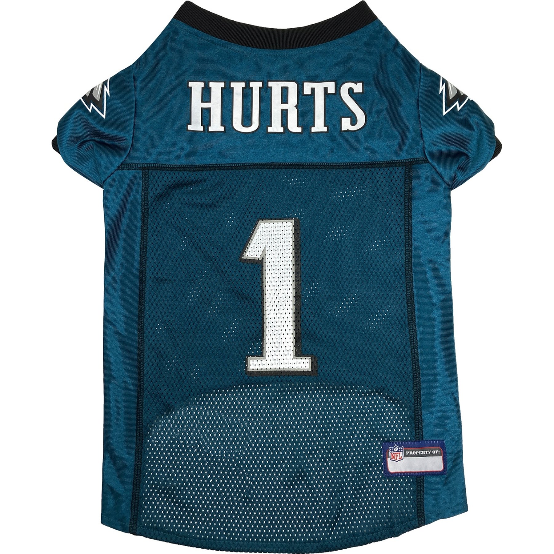 Pets First NFL Player Dog Jersey, Small, Jalen Hurts