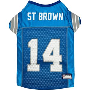 Pets First NFL Player Dog Jersey, X-Small, Amon-Ra St. Brown