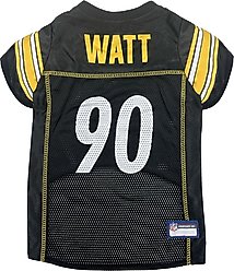 Pets First NFL Player Dog Jersey, X-Small, T.J. Watt slide 1 of 5