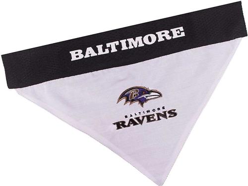 Show full view: Pets First NFL Reversible Dog & Cat Bandana, Baltimore Ravens, Small/Medium slide 3 of 7